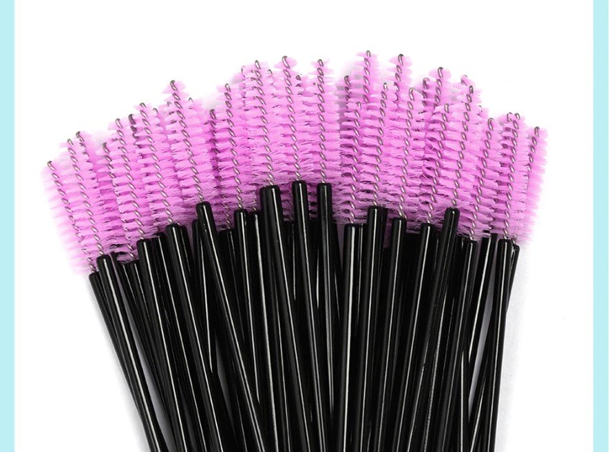 Colorful Disposable Mascara Brush 50 Pcs Set