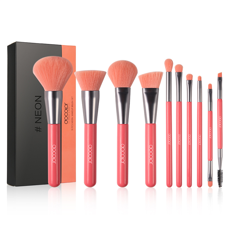 Professional Makeup Brushes 10 pcs Set