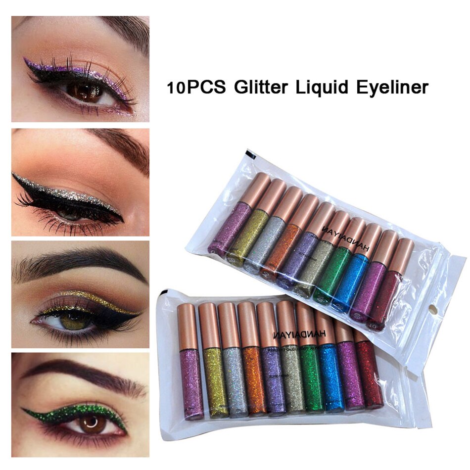 Liquid Shimmer Eyeliner 10 Pcs Set