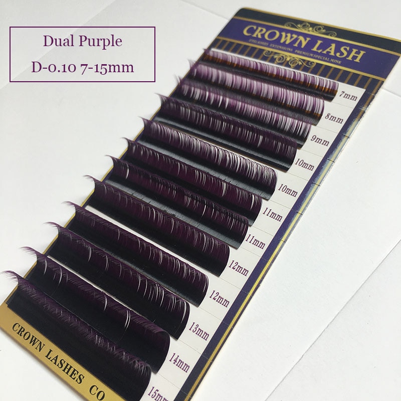 Ombre Purple Eyelashes Set