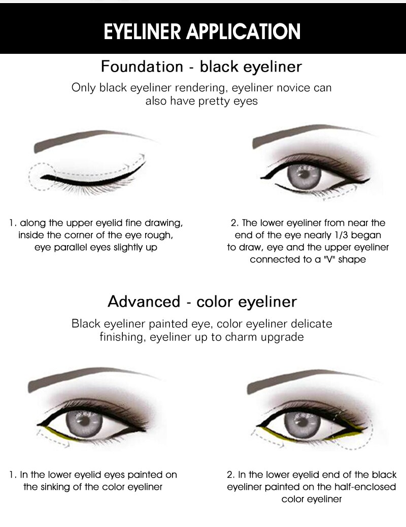 Long Lasting Waterproof Black Eyeliner
