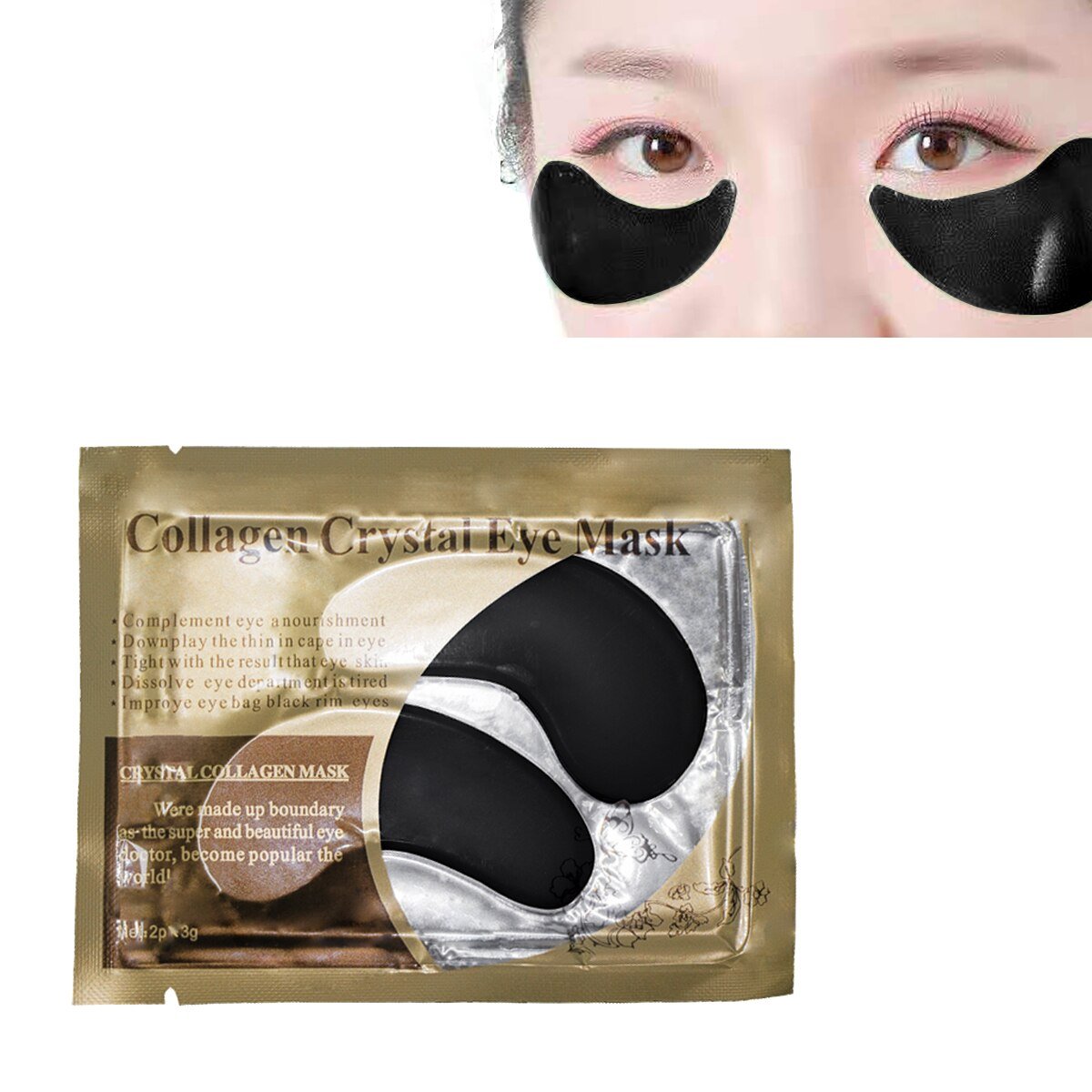 24K Gold Crystal Collagen Eye Patch Set 20 Pcs