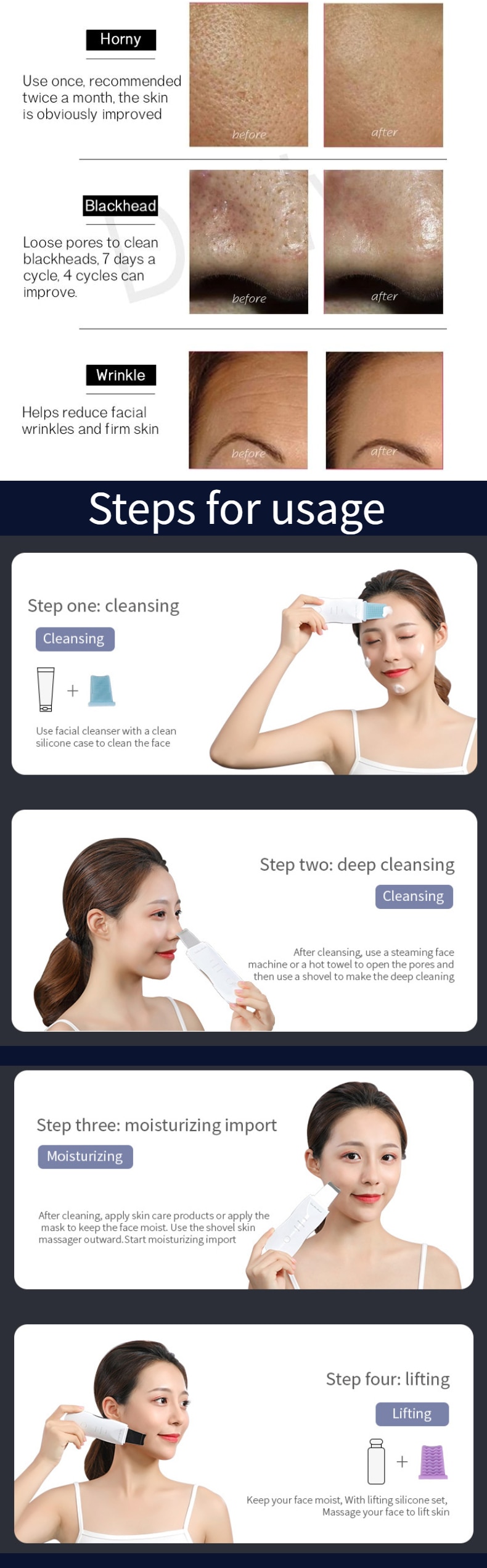 Ultrasonic Pore Cleaner