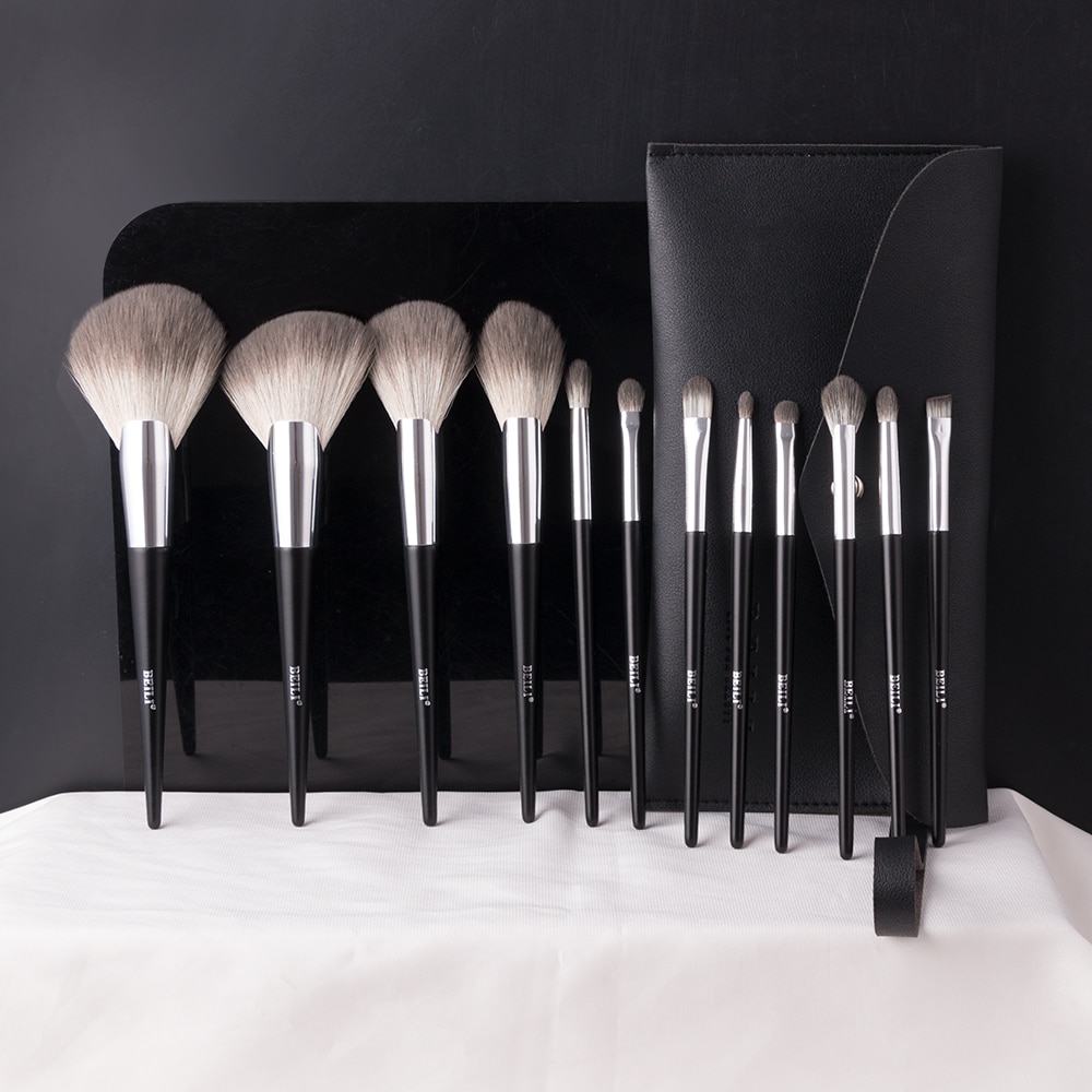 Travel Professional Makeup Brushes Set 12 Pcs with Bag