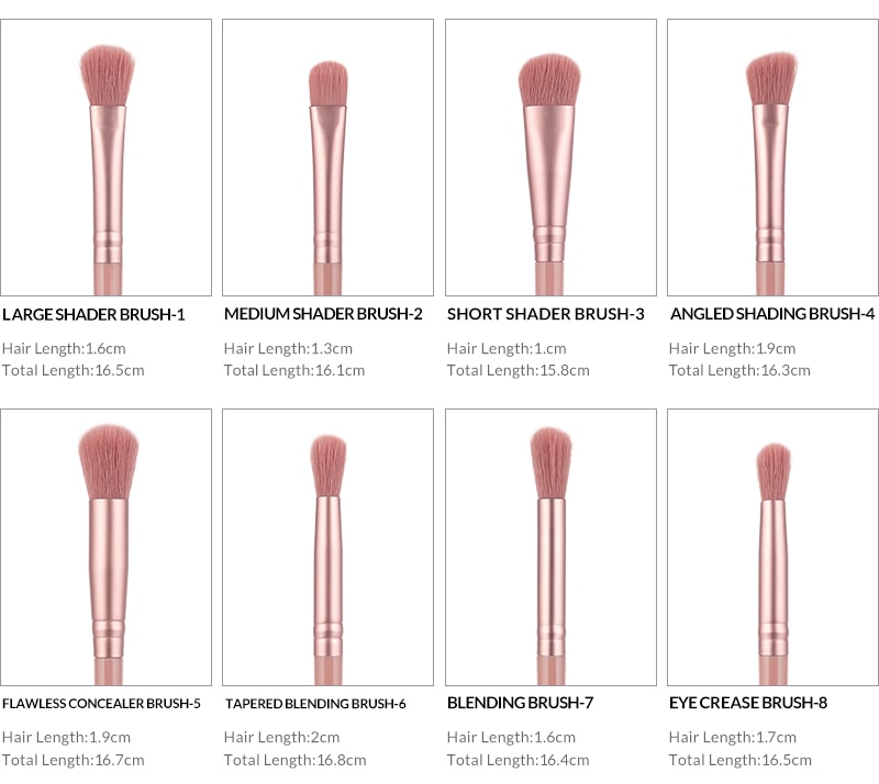 Women's Pink Colour Makeup Brush Set 12 Pcs with Bag