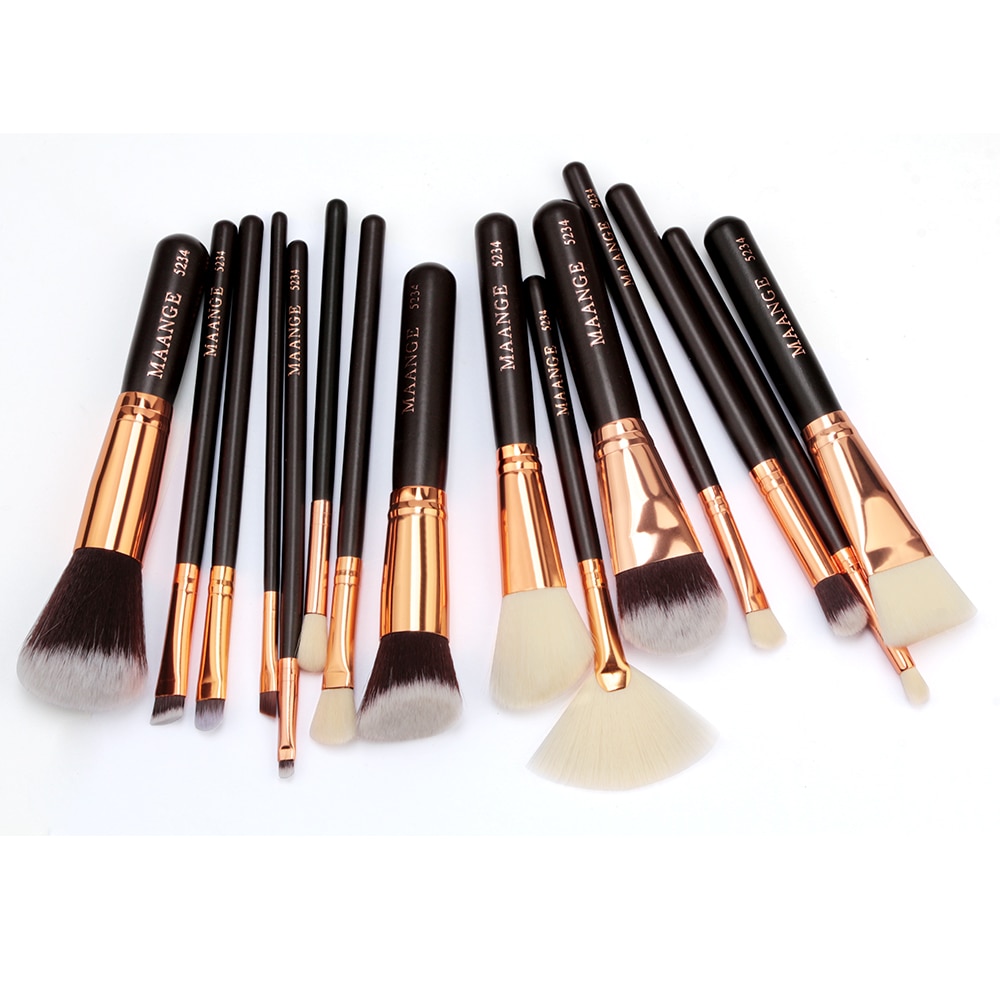 Foundation Make Up Beauty Tool Set 6/8/15 Pcs with Leather Case