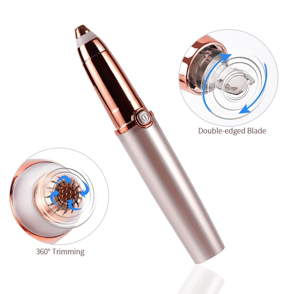 LED Indicator Electric Eyebrow Trimmer