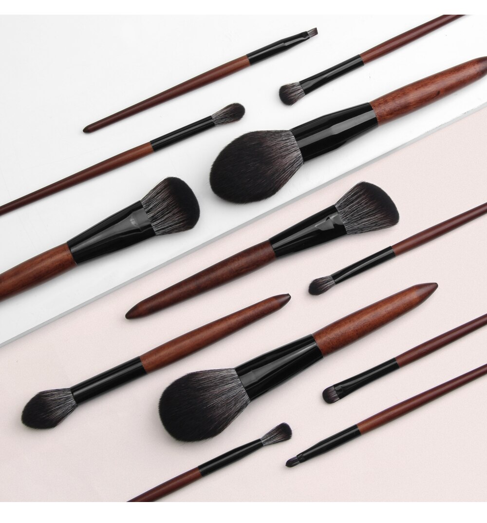 Make Up Tool Set 12 Pcs with Wooden Handle