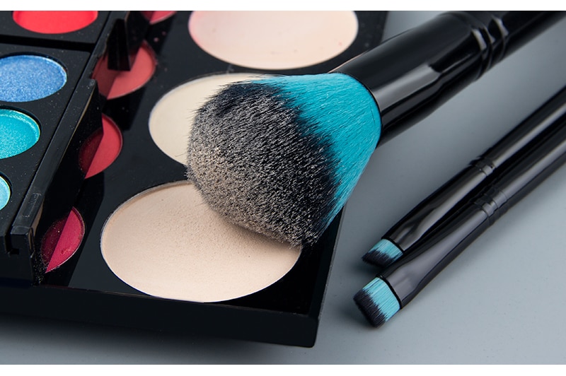 Women's Black Professional Makeup Brushes Set 18 Pcs