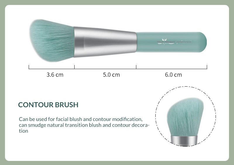 Women's Portable Facial Makeup Brush Set 7 Pcs