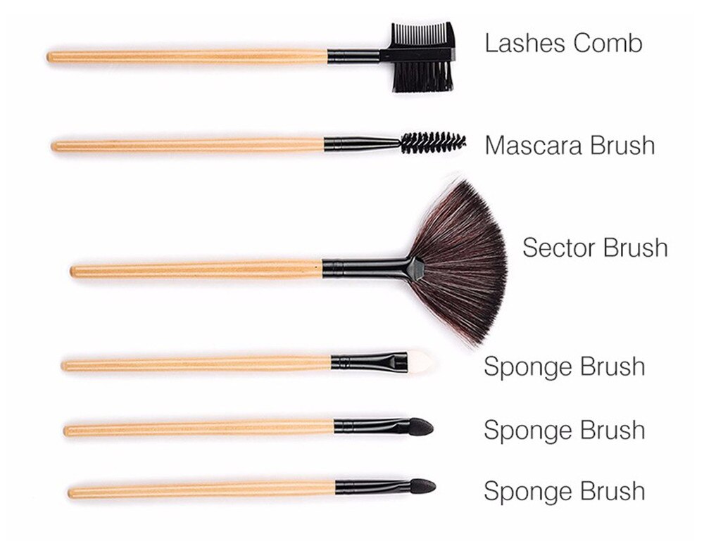 Makeup Brushes Set with Bag 32 pcs Set